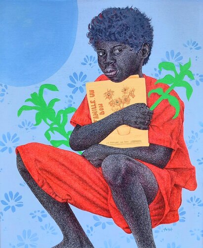 Family is a gift #1 by Aziseh Emmanuel, Painting for Sale on Select