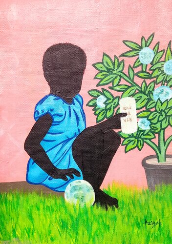 Naissance nouvelle #2 [New birth] by Aziseh Emmanuel, Painting for Sale on Select