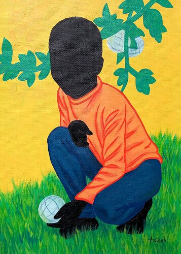New birth #2 by Aziseh Emmanuel, Painting for Sale on Select