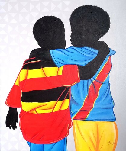 Brothers from another mother #1 by Aziseh Emmanuel, Painting for Sale on Select