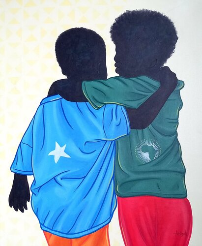 Brothers from another mother #2 by Aziseh Emmanuel, Painting for Sale on Select