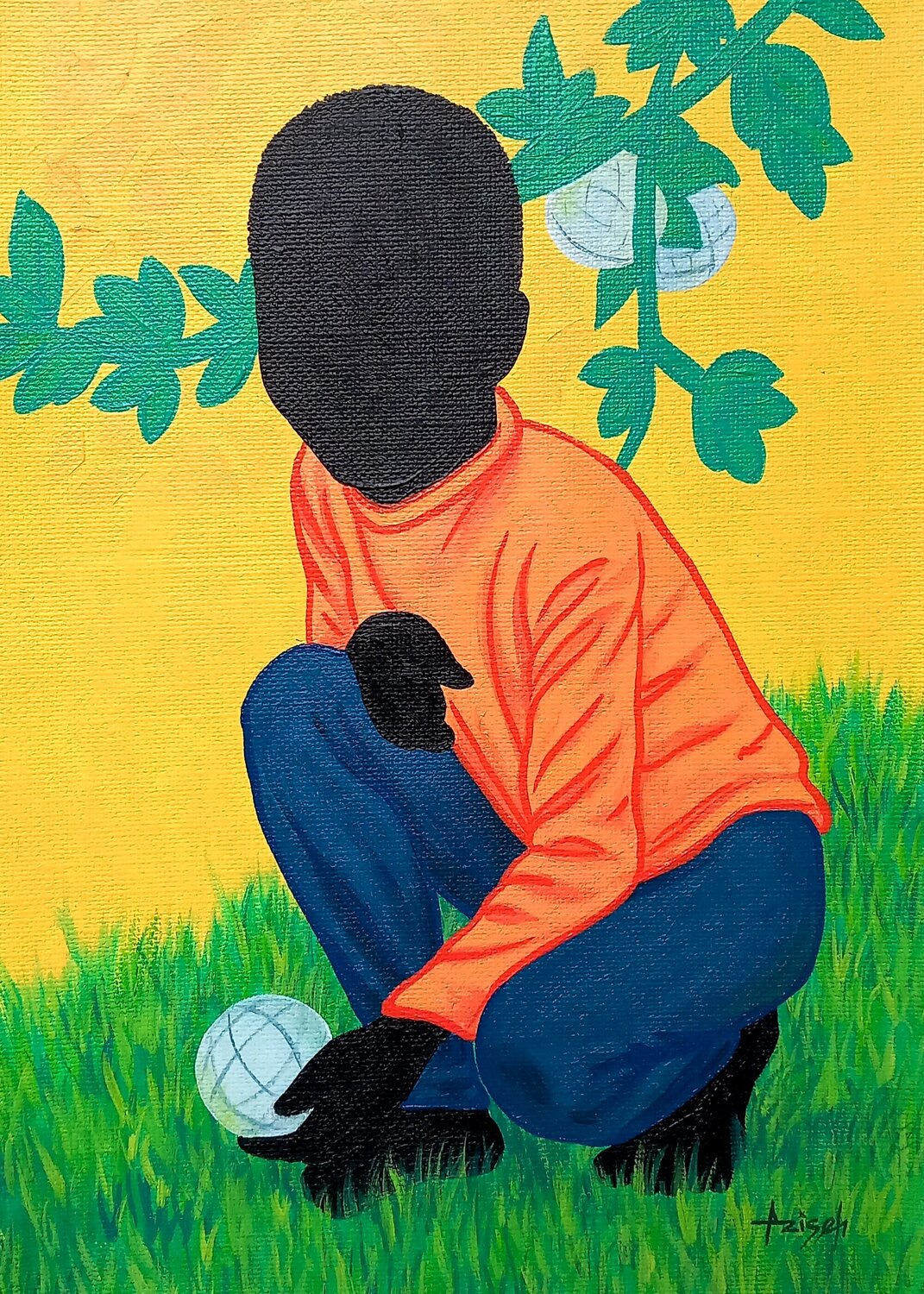 New birth #2 Aziseh Emmanuel Original painting for sale
