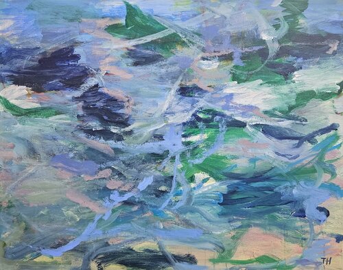 Blue silence by TAMHUY, Painting for Sale on Select