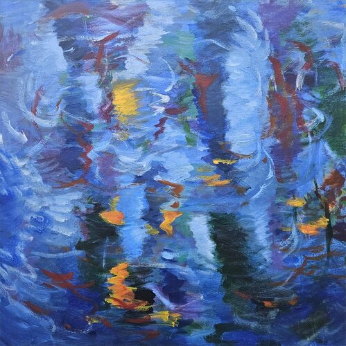 Blue tourbillon by TAMHUY, Painting for Sale on Select