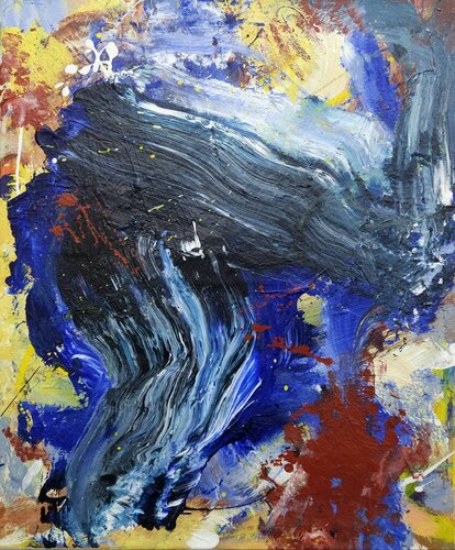 Blue fire rise by TAMHUY, Painting for Sale on Select