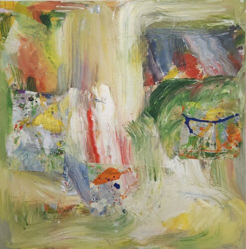Golden Waterfall by TAMHUY, Painting for Sale on Select
