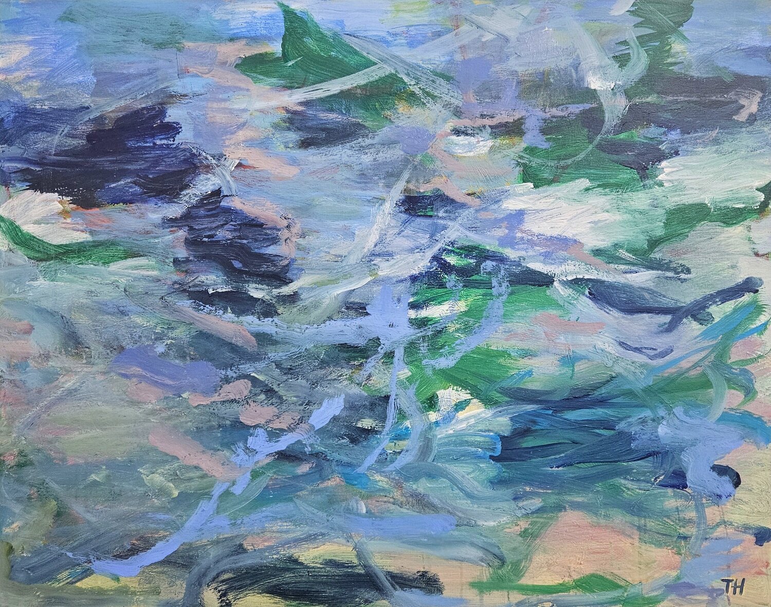Blue silence TAMHUY Original painting for sale
