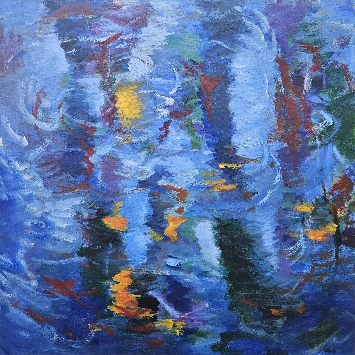 Blue tourbillon TAMHUY Original painting for sale