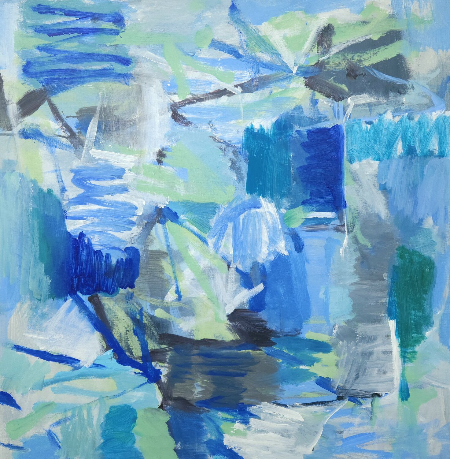 Blue Transience TAMHUY Original painting for sale