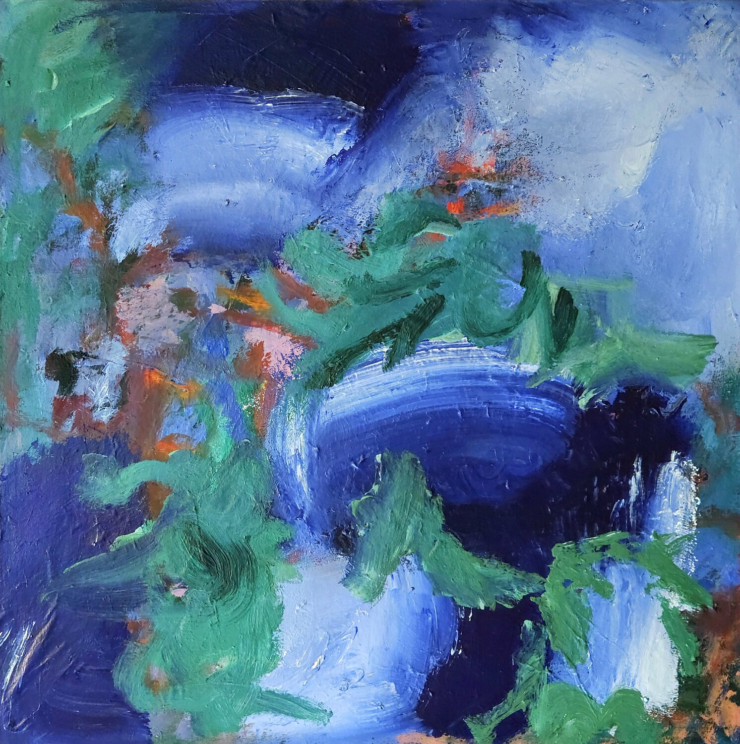 Blue meditation TAMHUY Original painting for sale