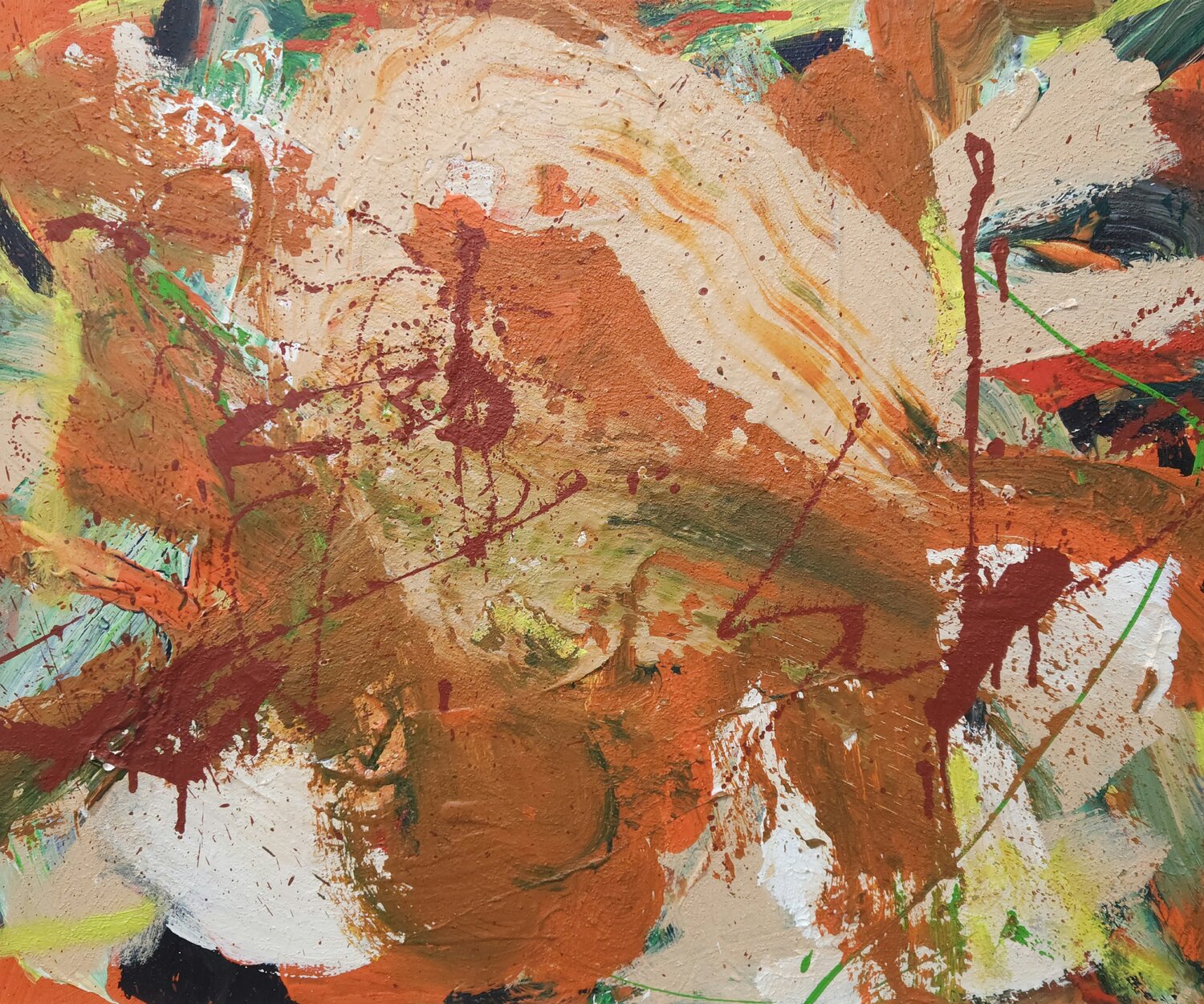 Autumn's last dance TAMHUY Original painting for sale