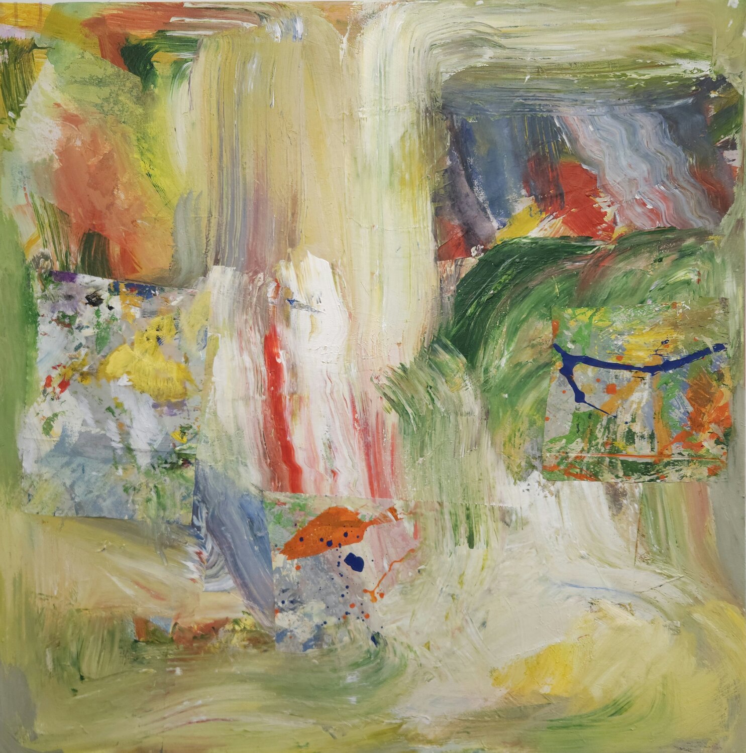 Golden Waterfall TAMHUY Original painting for sale
