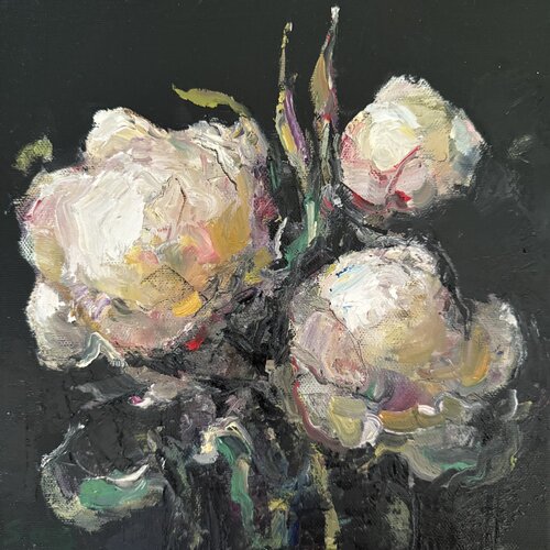 Peonies by Liubou Sas, Painting for Sale on Select