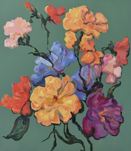 Flowers 7 by Liubou Sas, Painting for Sale on Select