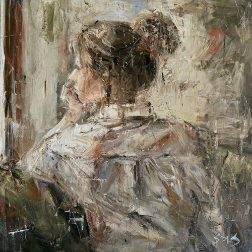 Swithed off phone by Liubou Sas, Painting for Sale on Select