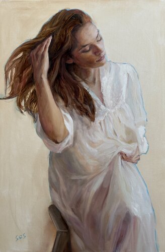 Quiet morning by Liubou Sas, Painting for Sale on Select