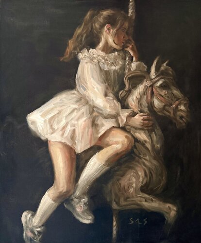 Carousel by Liubou Sas, Painting for Sale on Select