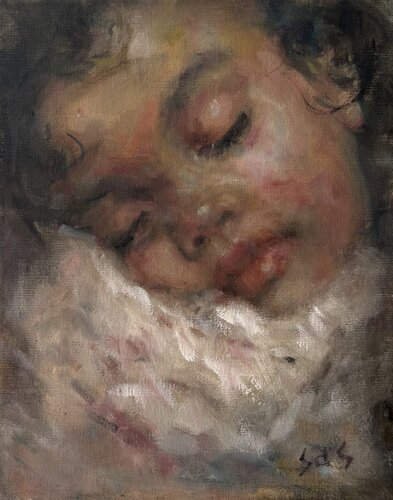Etude of peace by Liubou Sas, Painting for Sale on Select