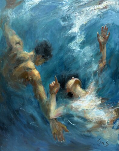 In the Depths by Liubou Sas, Painting for Sale on Select