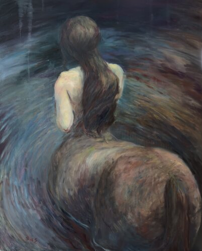 Bathing #2 by Liubou Sas, Painting for Sale on Select
