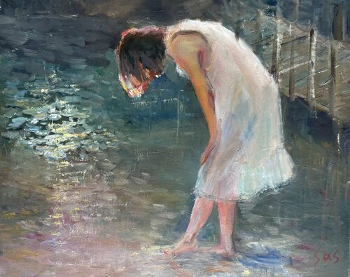 Reflection in the water von Liubou Sas, Malerei kaufen auf Select