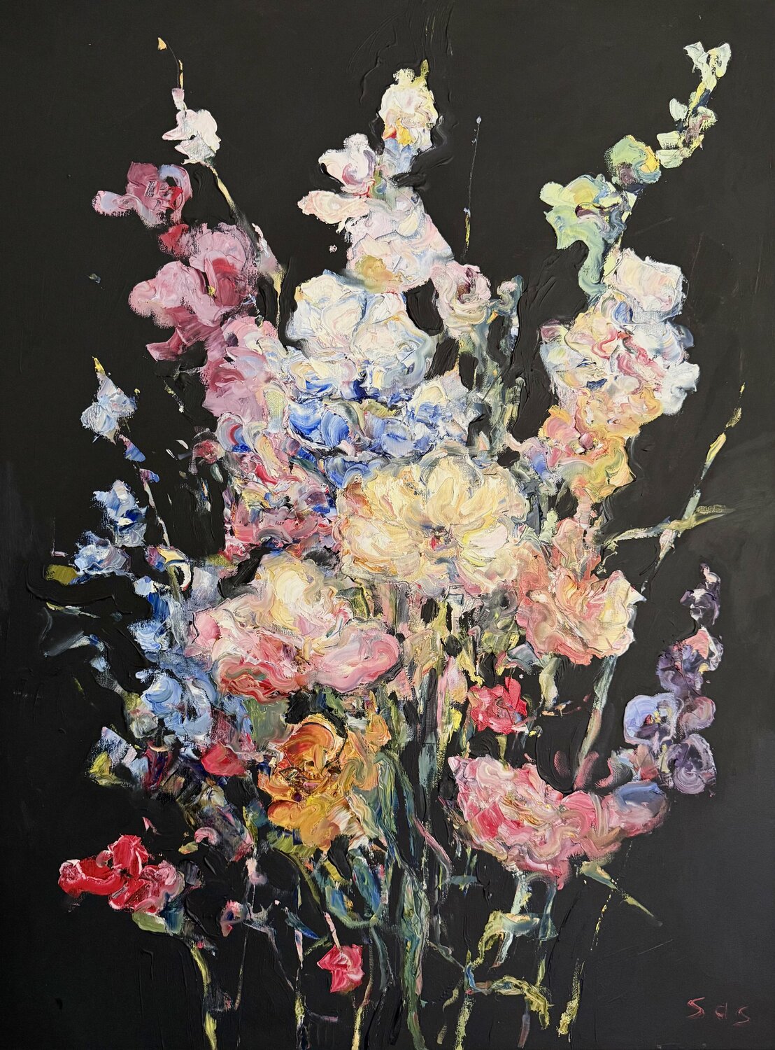 Flowers Liubou Sas Original painting for sale
