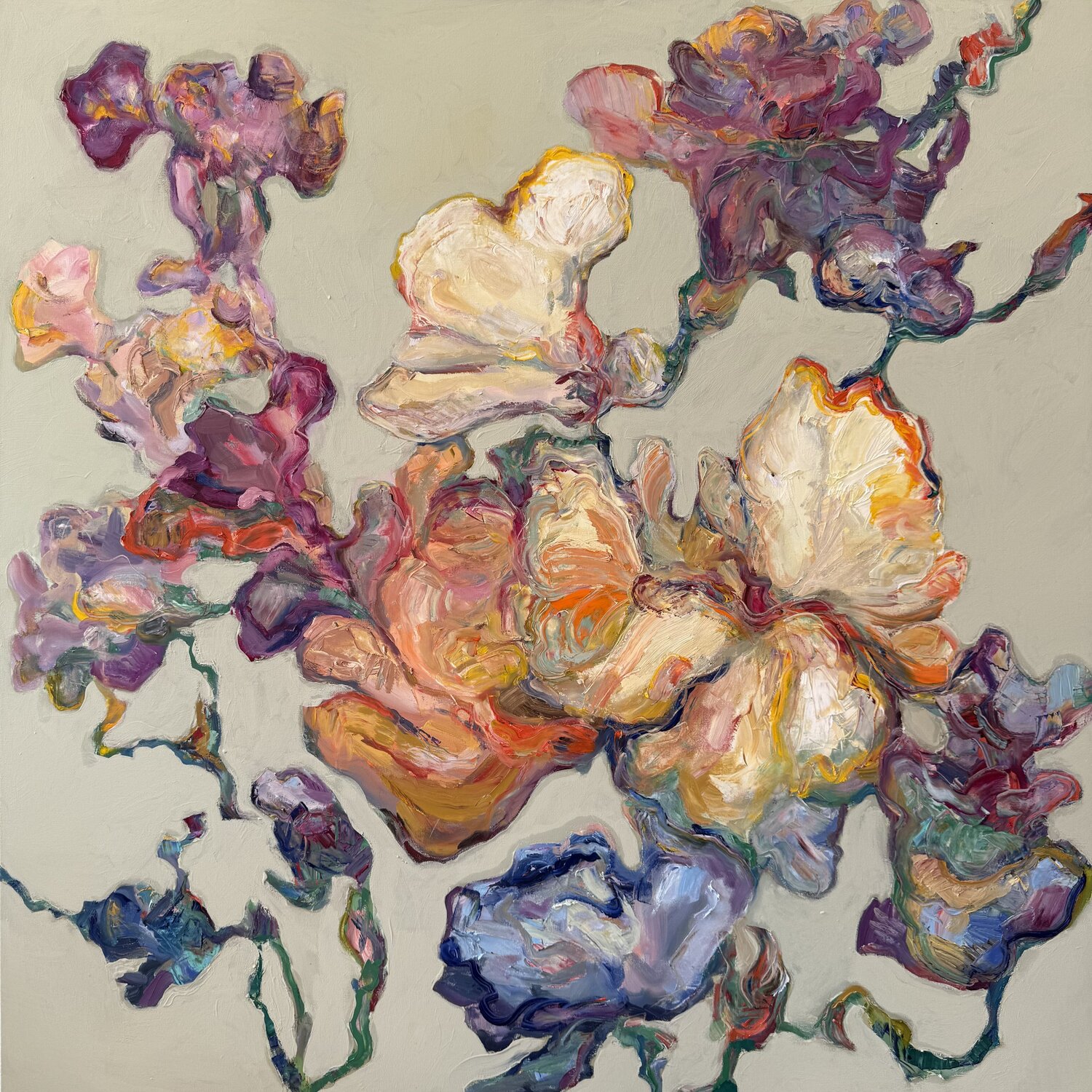 Flowers #4 Liubou Sas Original painting for sale