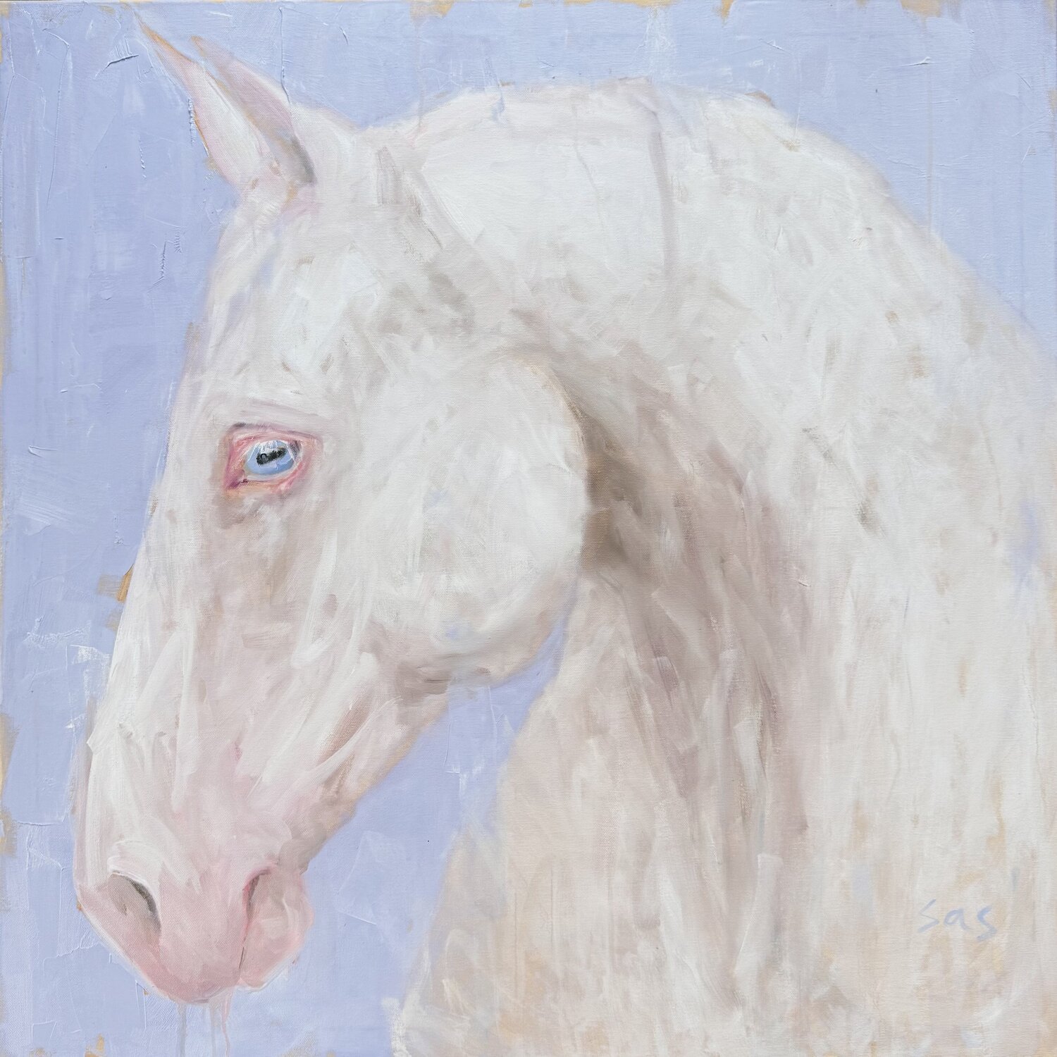 Blue eyes Liubou Sas Original painting for sale