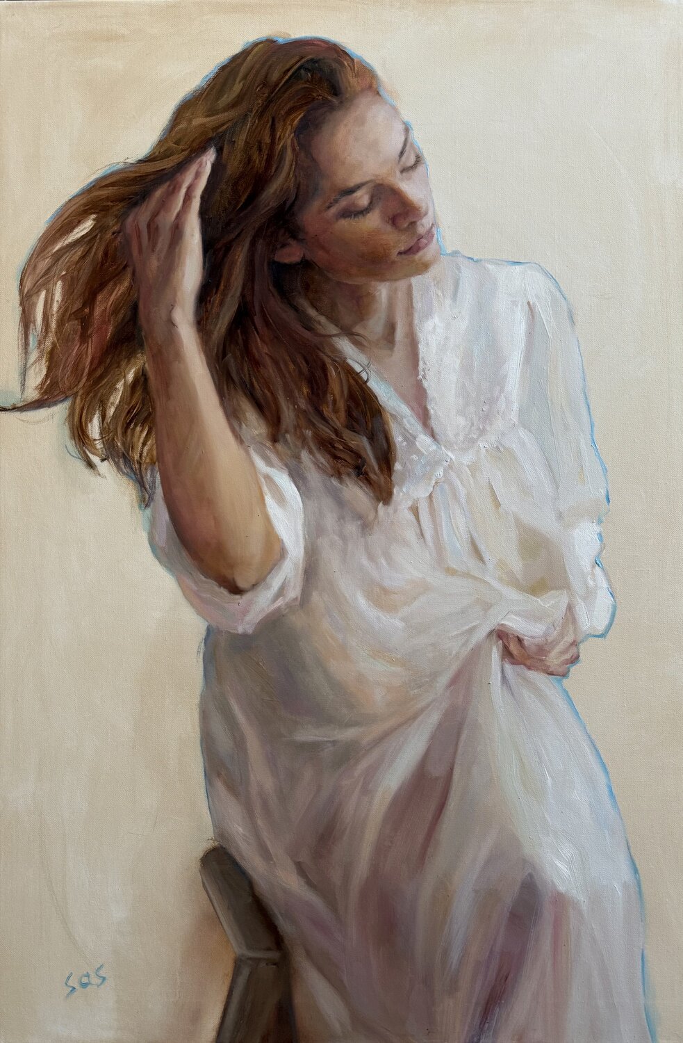 Quiet morning Liubou Sas Original painting for sale
