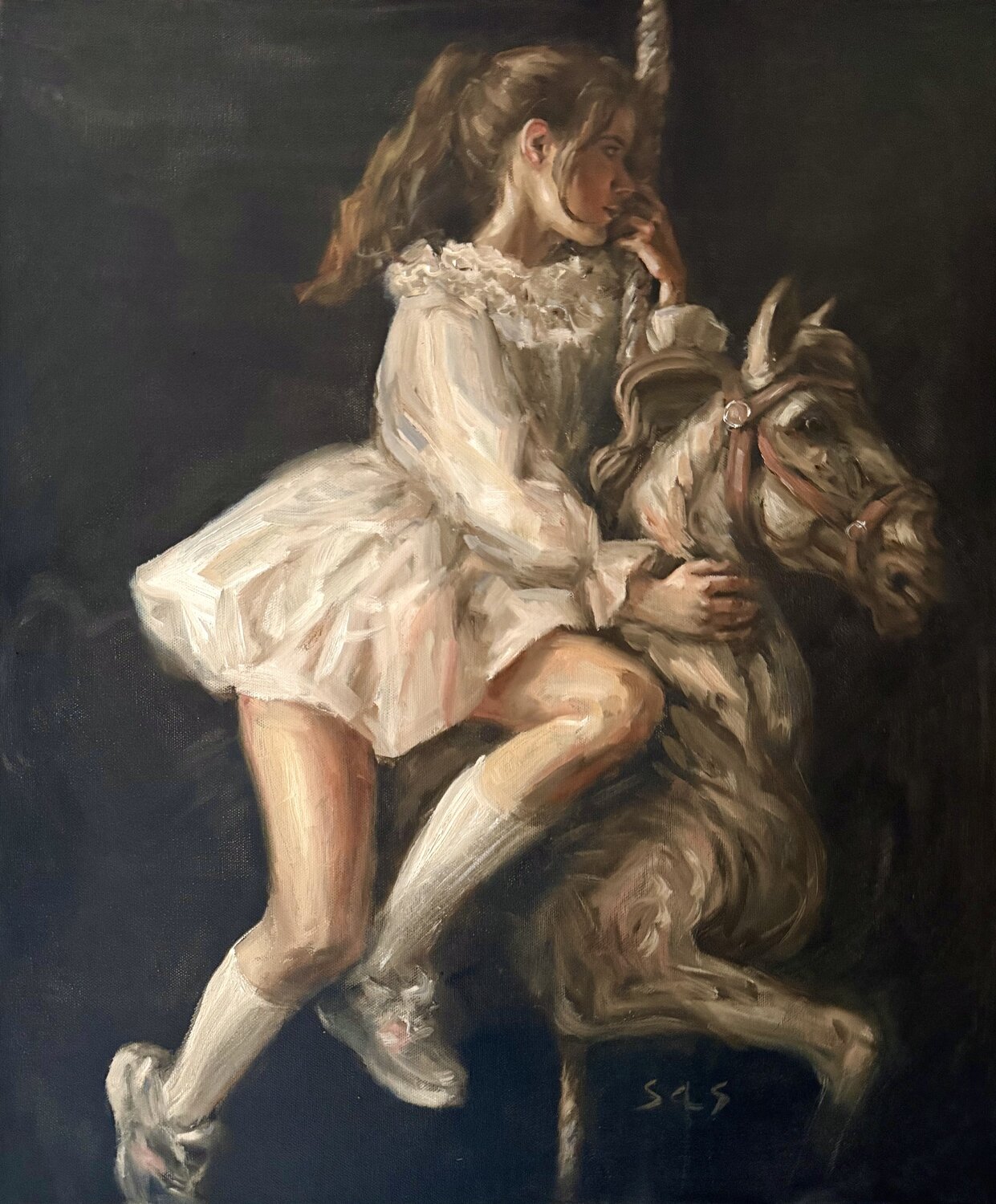 Carousel Liubou Sas Original painting for sale