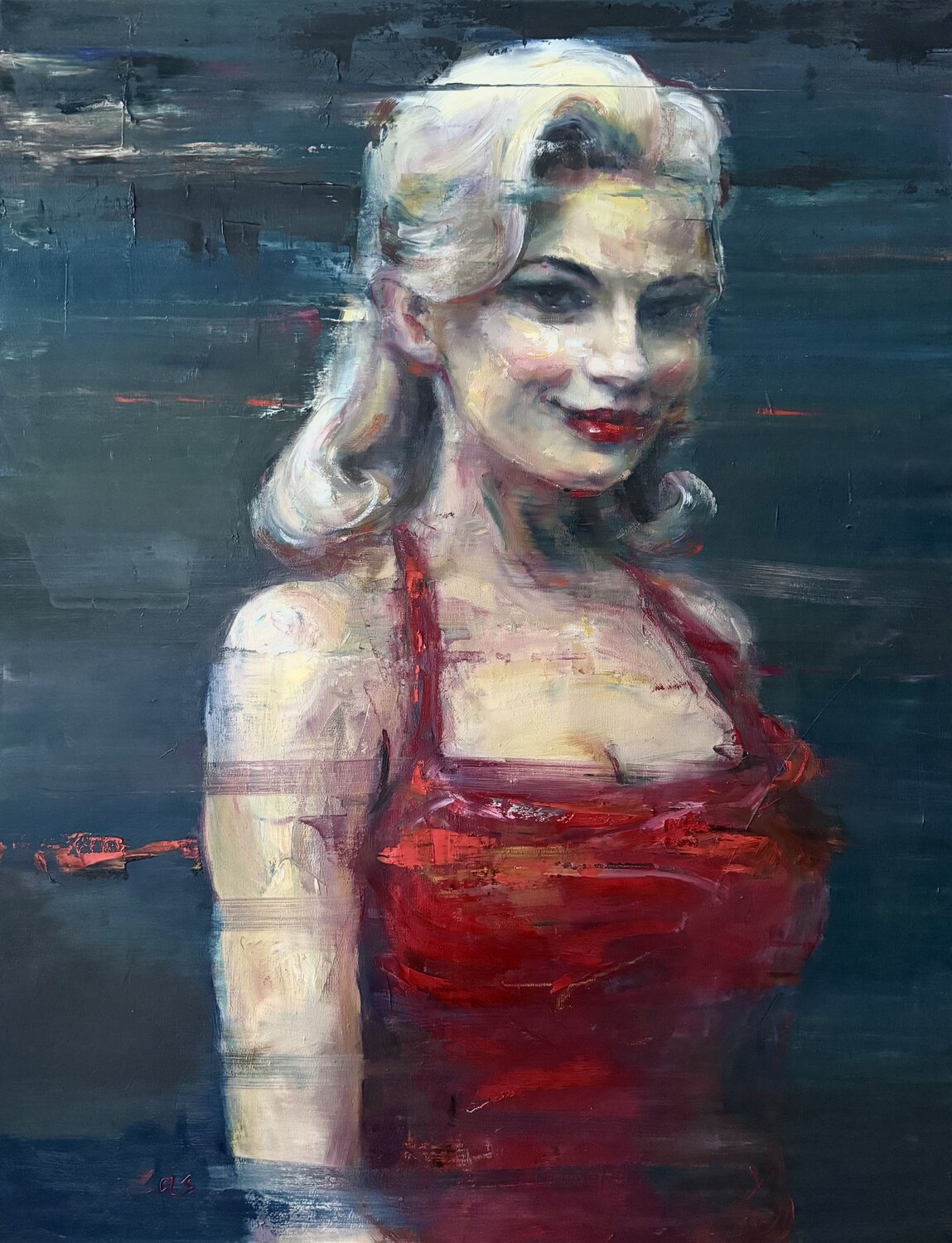 Lady Winter Liubou Sas Original painting for sale
