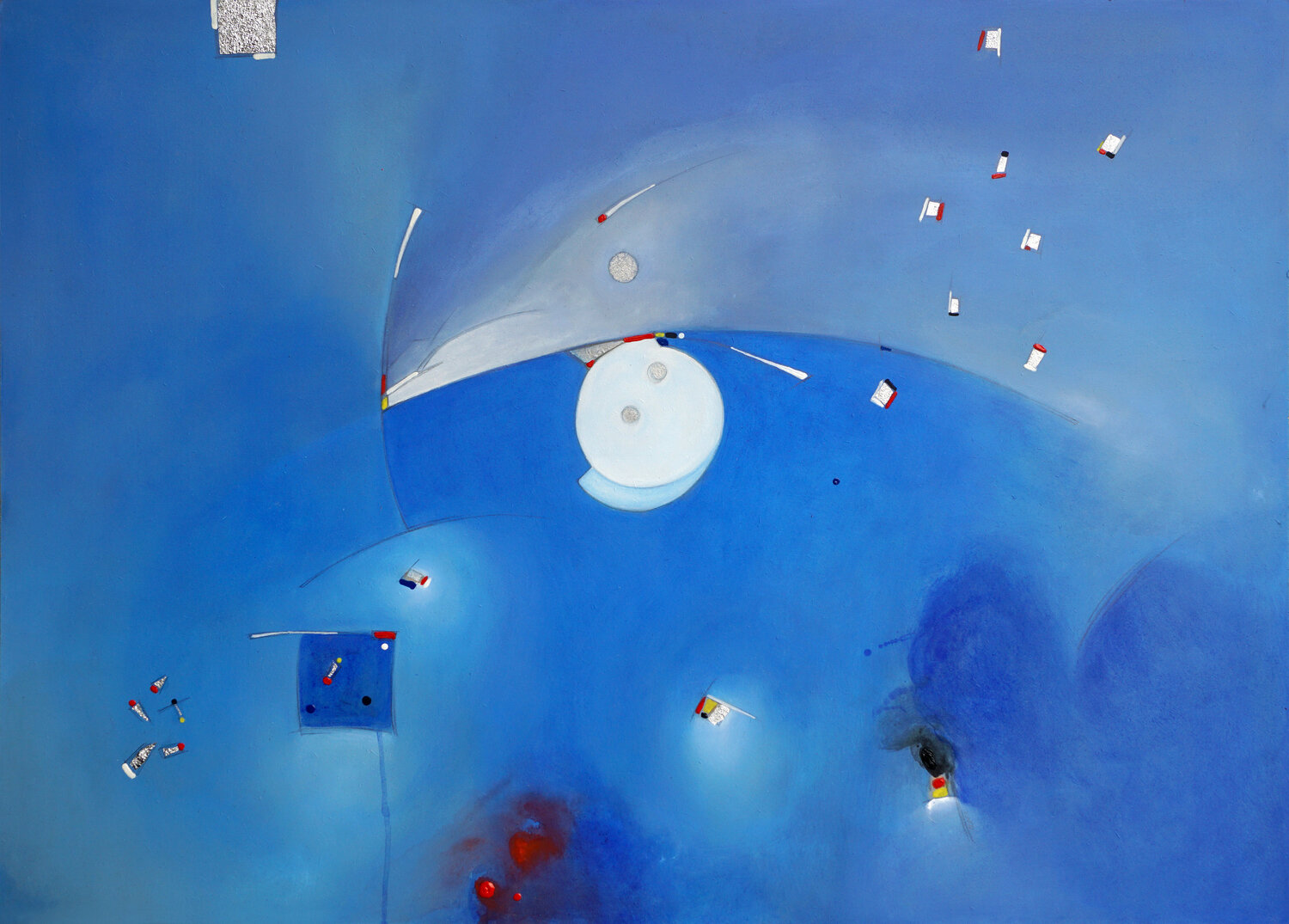 Rotazioni simultanee Carlo Olper Original painting for sale