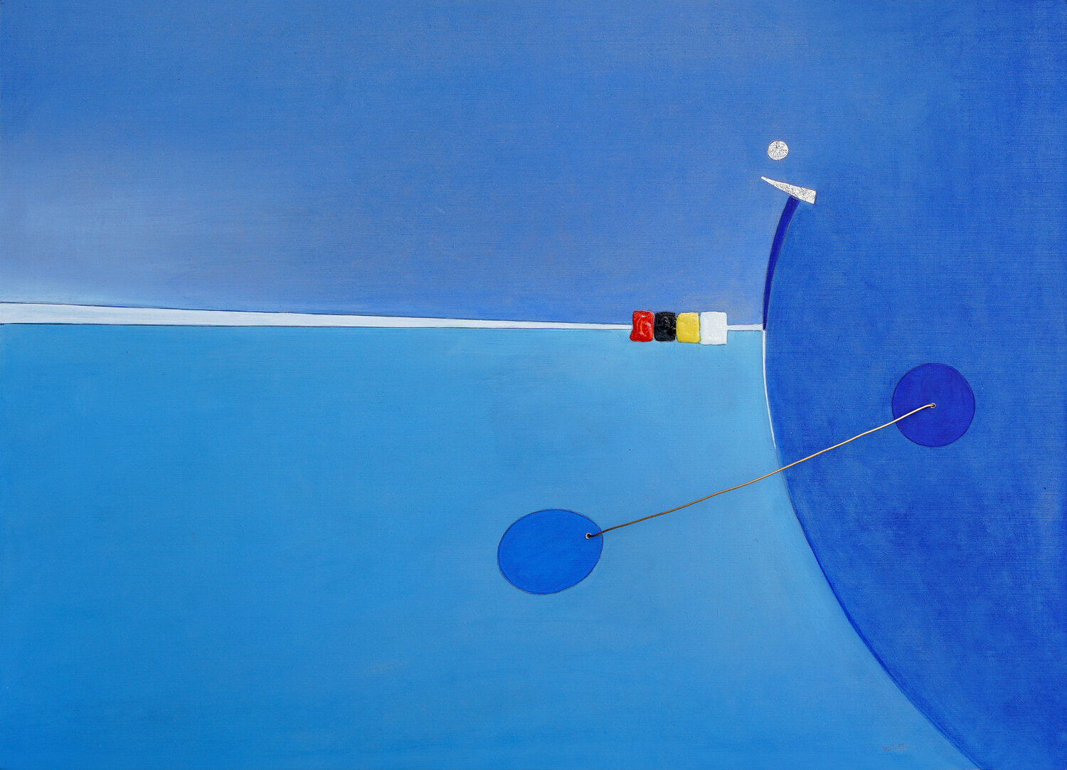 Spazio Tempo Carlo Olper Original painting for sale