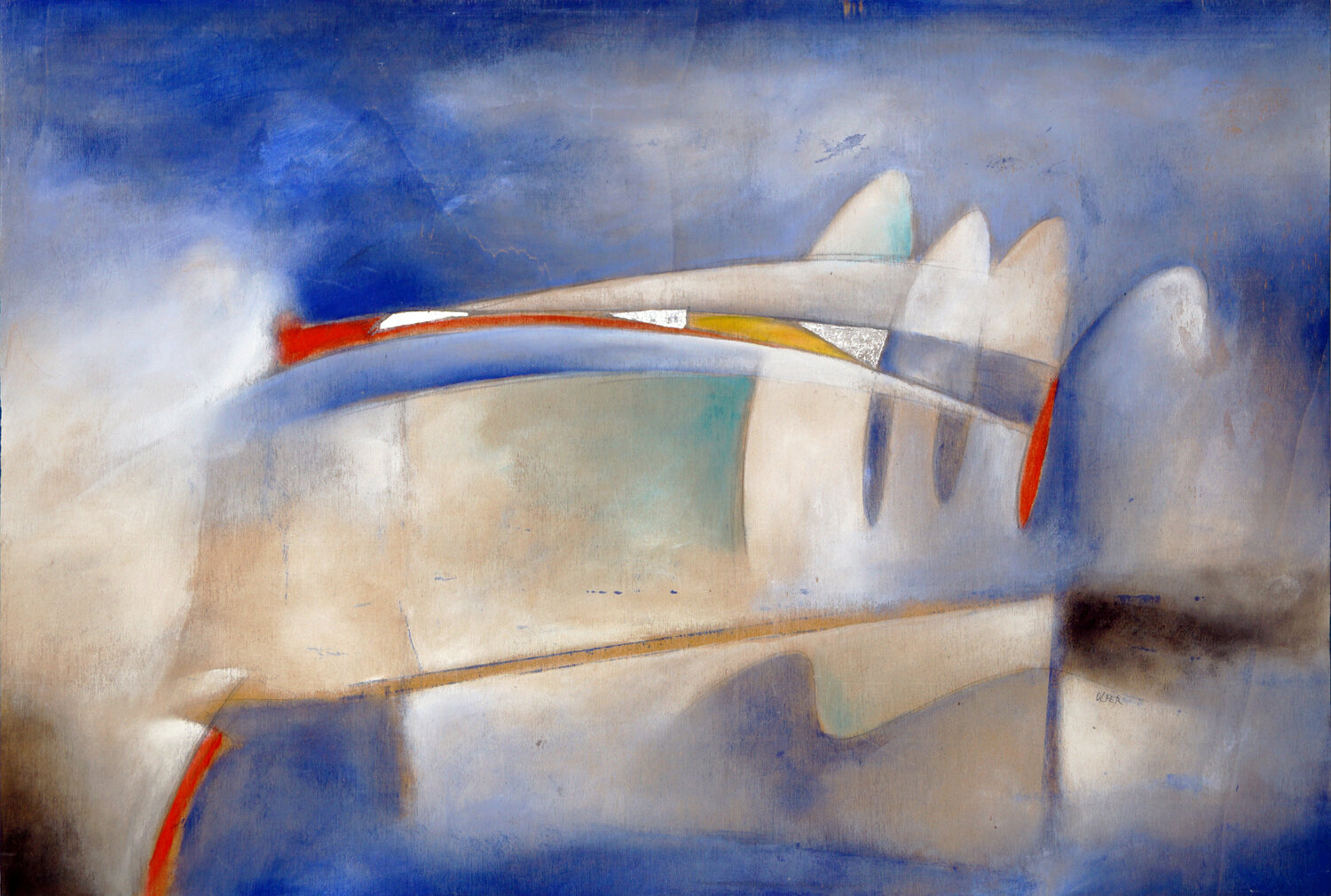 Periferia Industriale Carlo Olper Original painting for sale