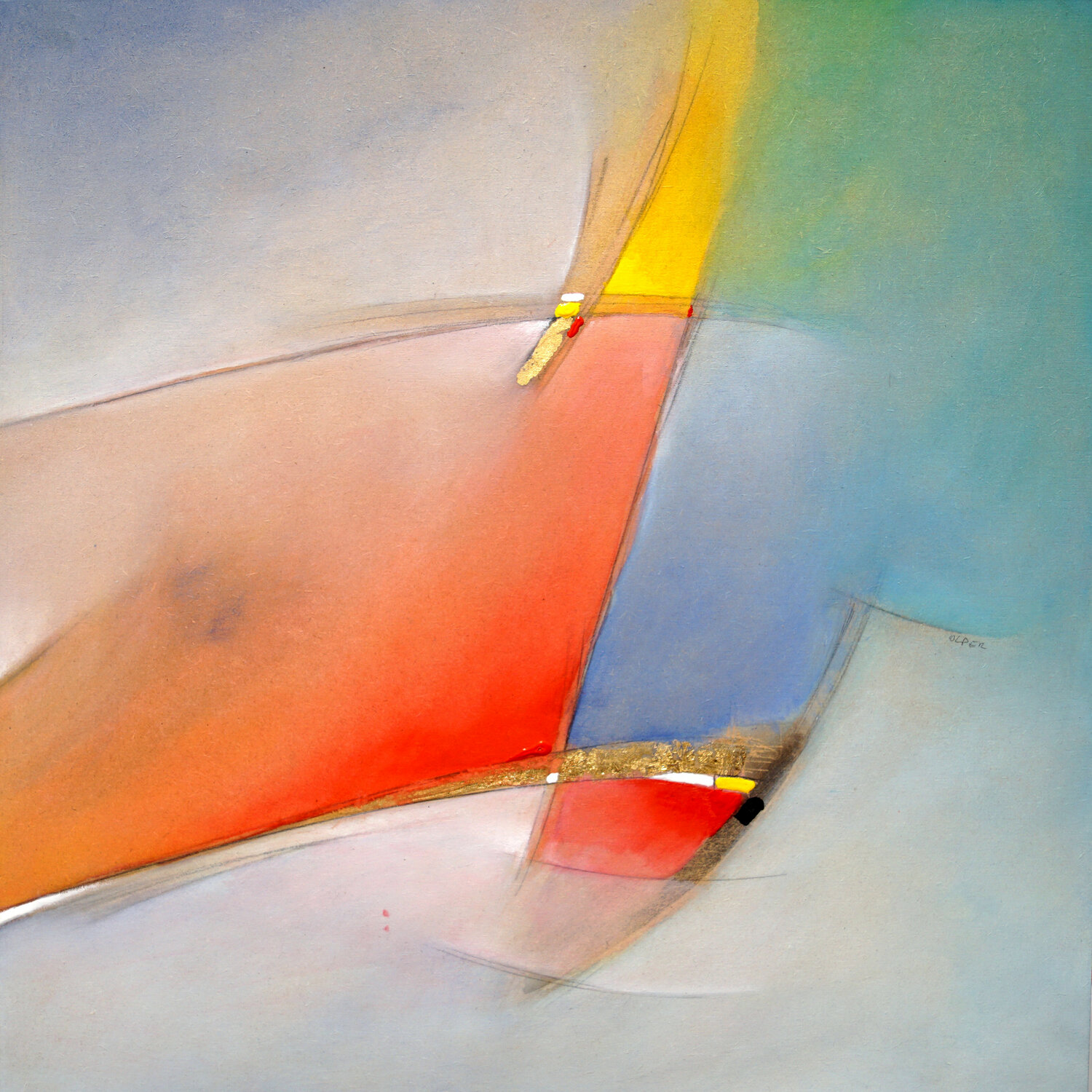Le Onde Carlo Olper Original painting for sale
