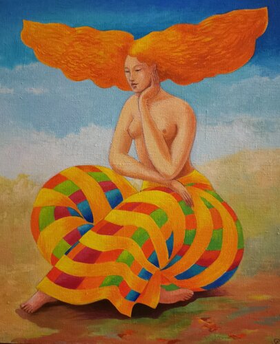 Léda dans ses pensées by Laurence DUC, Painting for Sale on Select