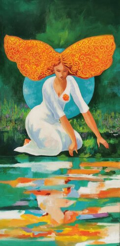 Mon beau miroir by Laurence DUC, Painting for Sale on Select