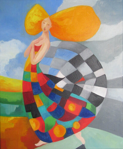 Chrysalide by Laurence DUC, Painting for Sale on Select