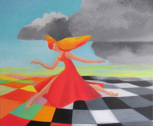 COURIR VERS LA LUMIERE by Laurence DUC, Painting for Sale on Select