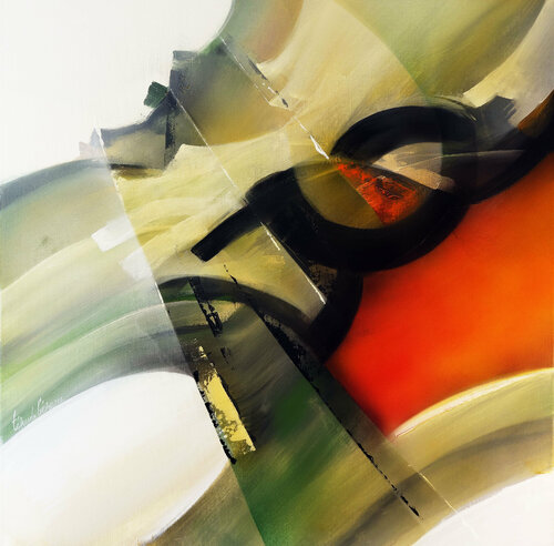 "Composition 778"  ( Abstraction lyrique ) von Alain Brunet "Tenurb-Géneau", Malerei kaufen auf Select