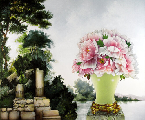 "LES VIEILLES PIERRES" by Alain Brunet "Tenurb-Géneau", Painting for Sale on Select