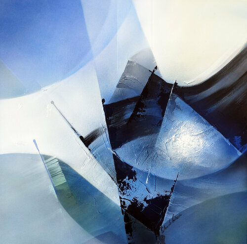 "Composition 751"  ( Abstraction lyrique ) von Alain Brunet "Tenurb-Géneau", Malerei kaufen auf Select