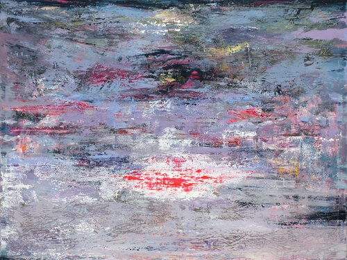 EXTRA LARGE 200X150 ABSTRACT PAINTING -Blessed morning - by Veljko Martinovic, Painting for Sale on Select