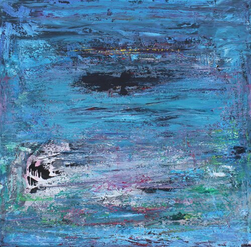 - Beautiful sea- by Veljko Martinovic, Painting for Sale on Select