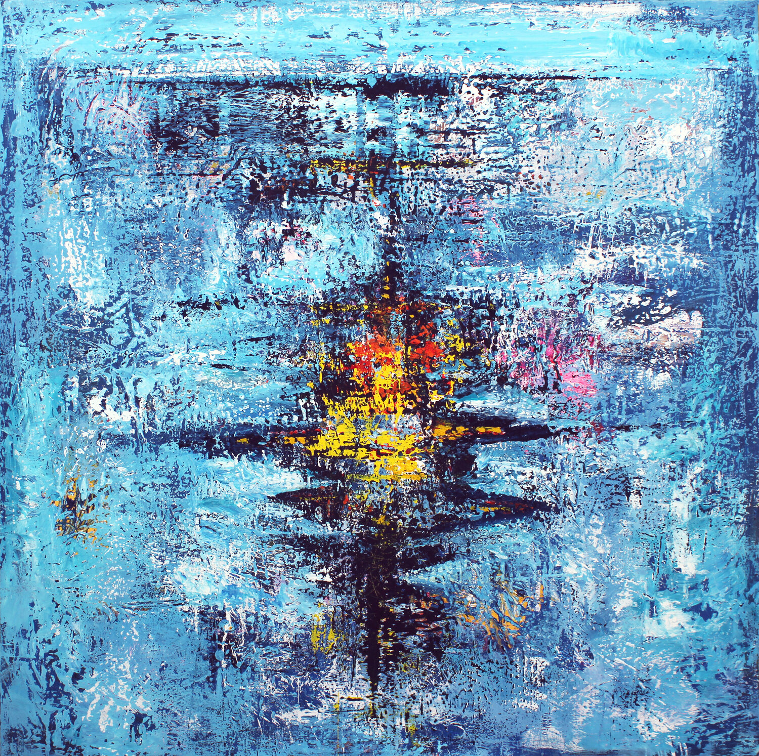 Extra large 200x200 abstract painting "My Cosmos" Veljko Martinovic Original painting for sale