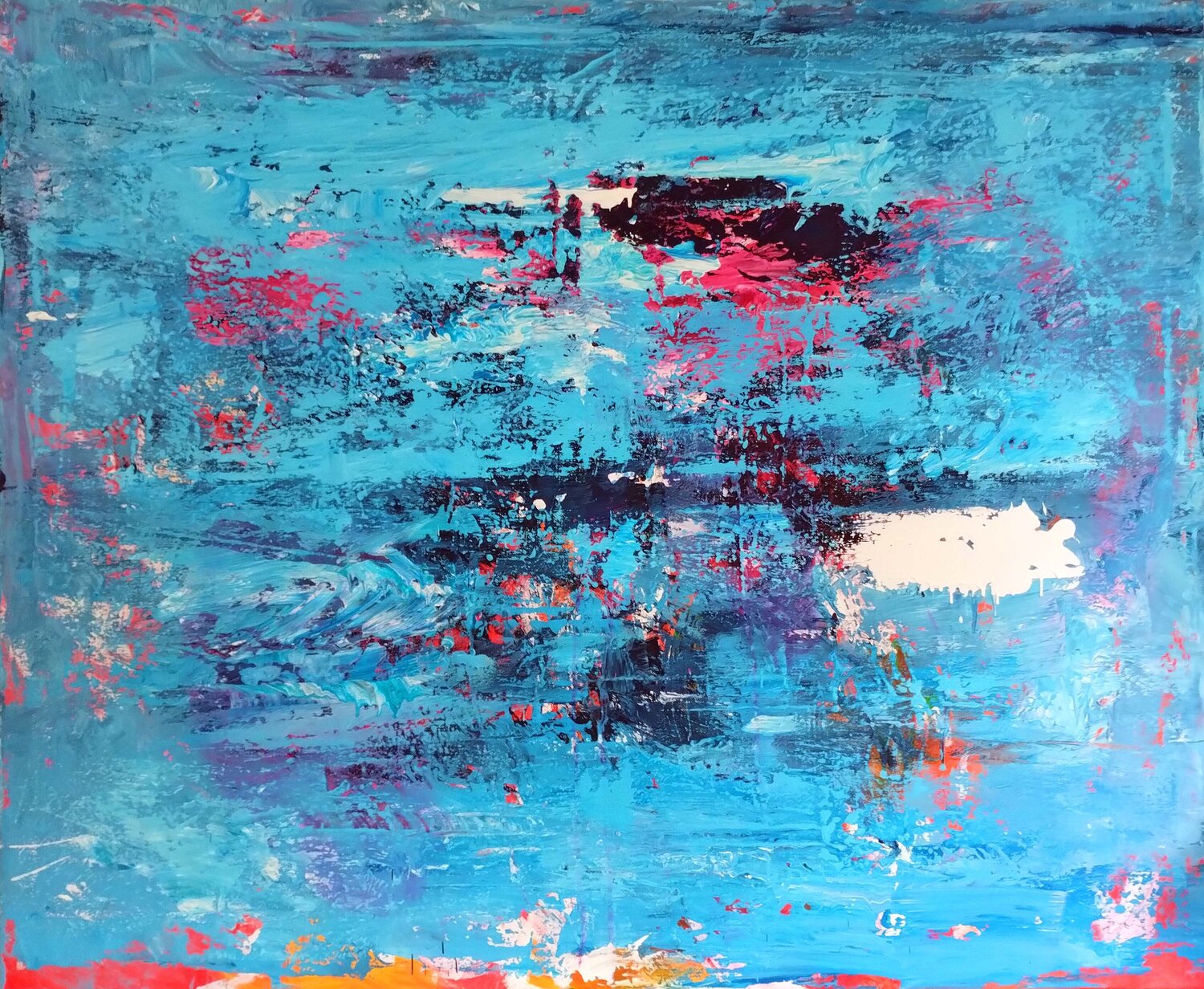 Extra large 170x140 abstract painting " "My Sky (Infinity)" Veljko Martinovic Original painting for sale