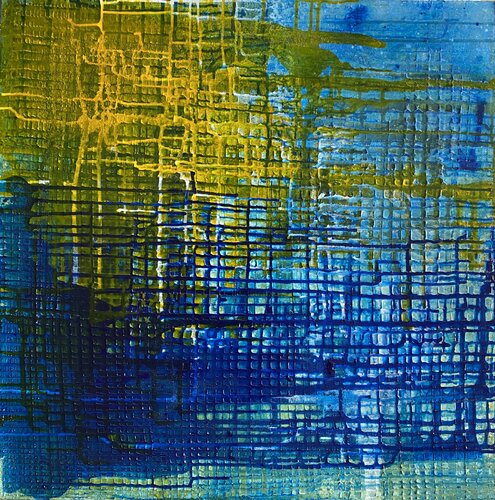 Ciudad saliendo de río by Javier Santana, Painting for Sale on Select