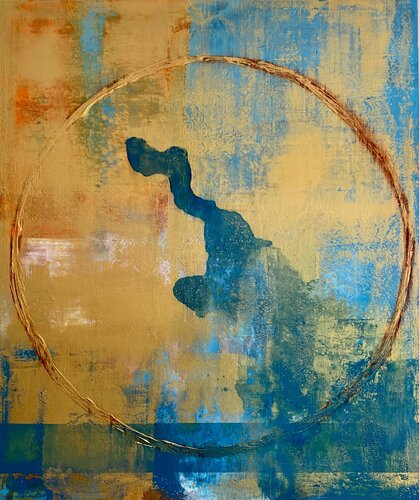Eudaimonía K-ramel by Javier Santana, Painting for Sale on Select