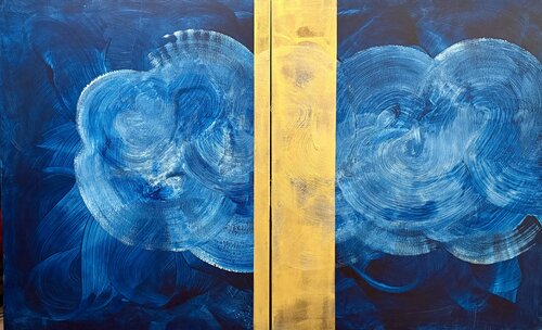 Tiempo Fluido II (Panta Rhei) by Javier Santana, Painting for Sale on Select