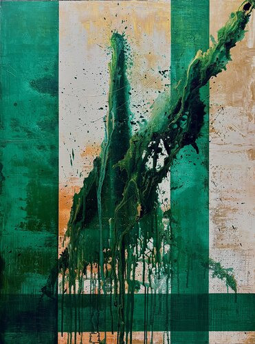El nacimiento del Jade by Javier Santana, Painting for Sale on Select